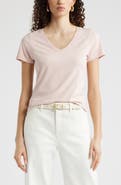 Nordstrom Everyday V-Neck Pima Cotton Blend T-Shirt
