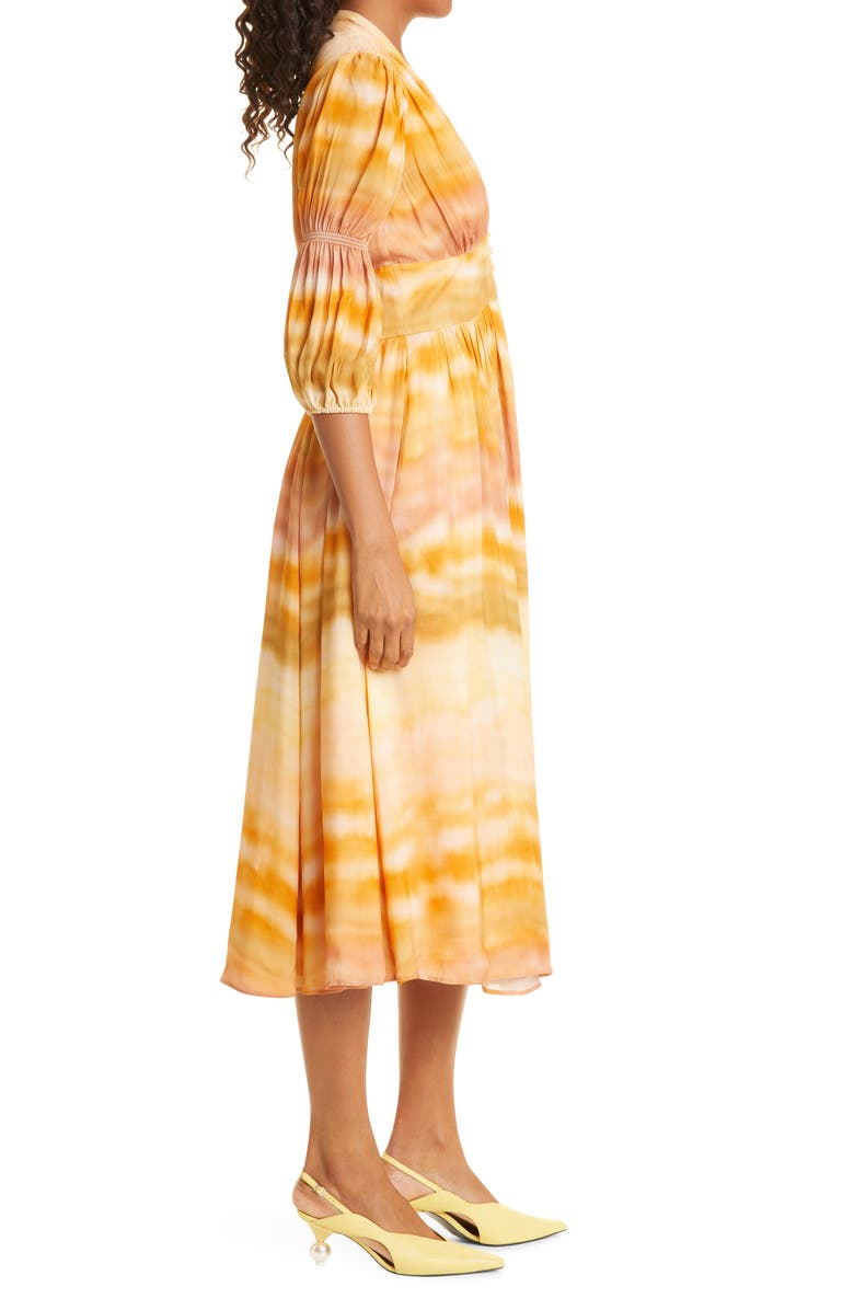 Cult Gaia Willow Button Front Dress, Alternate, color, 