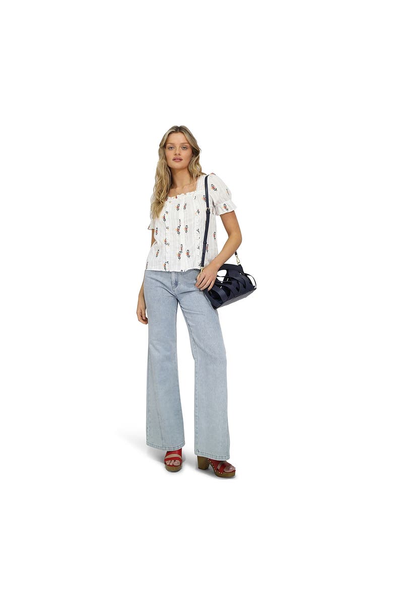 Belle & Bloom Wild Garden Floral Blouse, Alternate, color, White