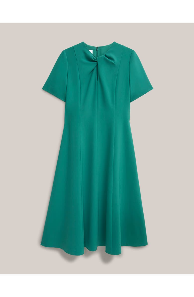 HOBBS LONDON Ariela Twist Detail Midi Dress, Alternate, color, Meadowgreen