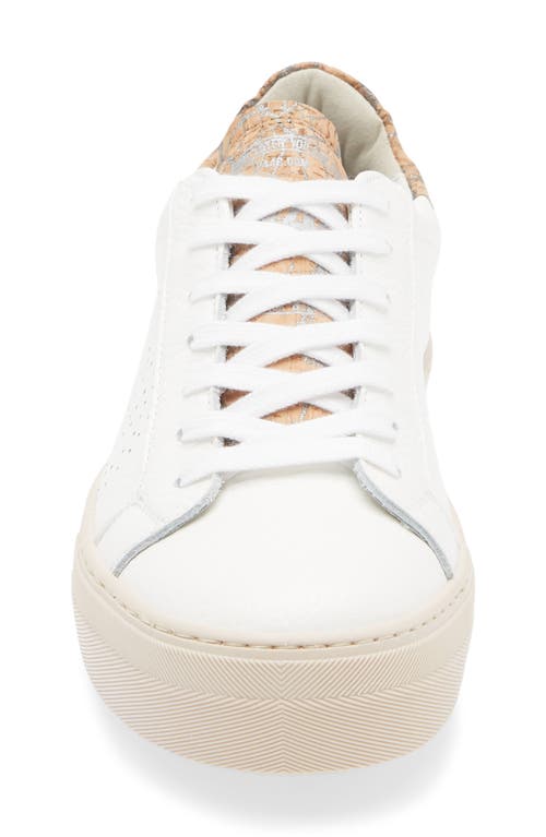 P448 Thea Platform Sneaker In White