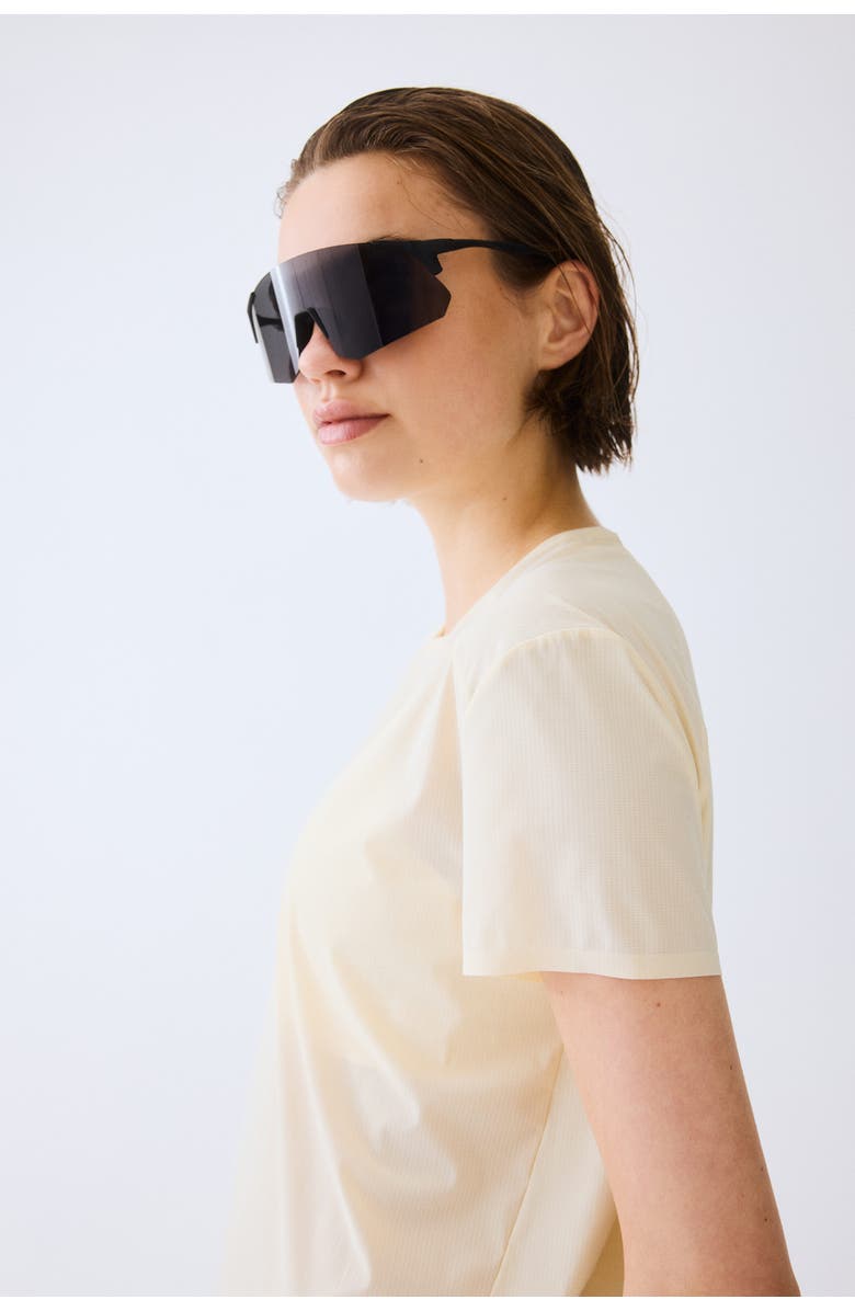 H&M Regular Fit Running T-shirt With Drymove, Alternate, color, Butter Yellow