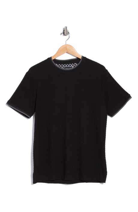 Textured Tipped Crewneck T-Shirt