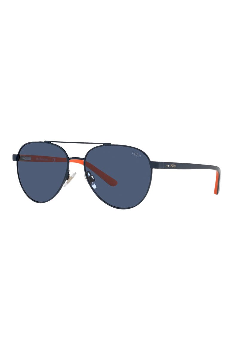 51mm Aviator Sunglasses, Alternate, color, NAVY