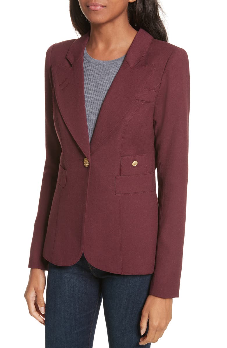 Smythe 'Duchess' Single Button Blazer, Alternate, color, 
