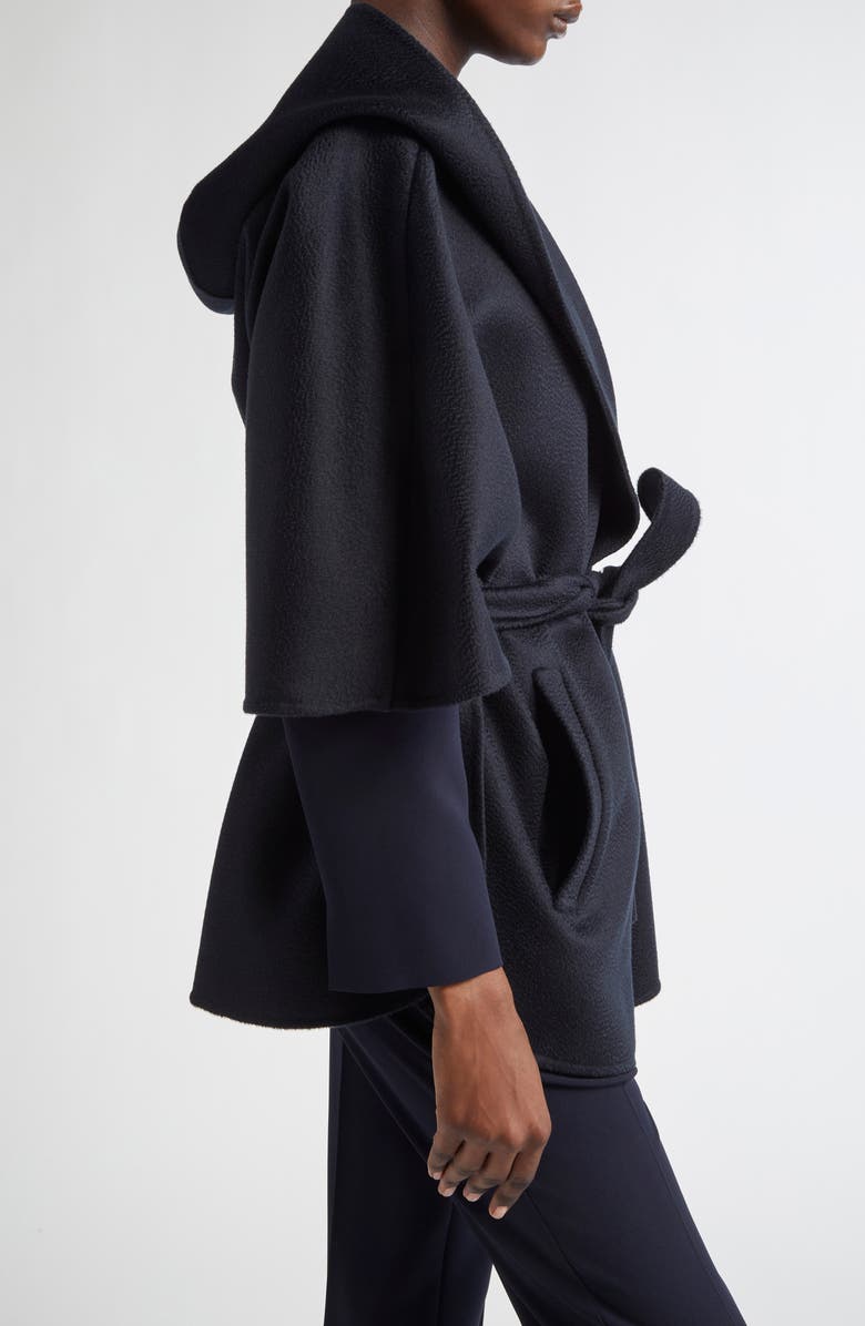 Max Mara Duccio Belted Cashmere Double Face Wrap Cape, Alternate, color, 