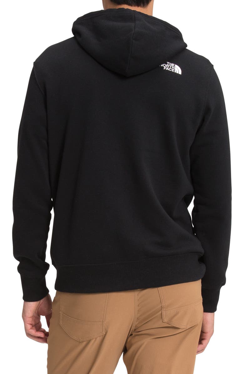 The North Face Fine Logo Graphic Hoodie, Alternate, color, 