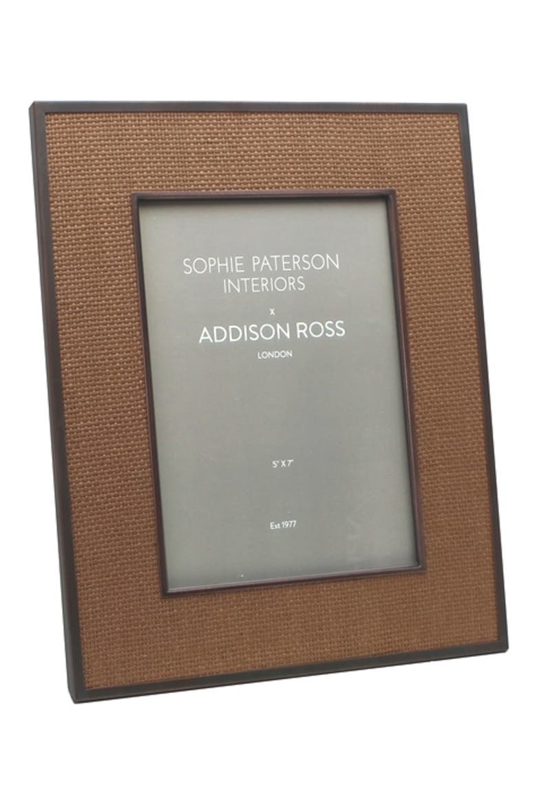 x Sophia Paterson Rattan Picture Frame, Main, color, BROWN