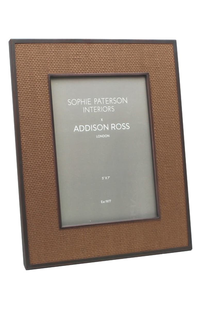 Addison Ross London x Sophia Paterson Rattan Picture Frame, Main, color, Brown
