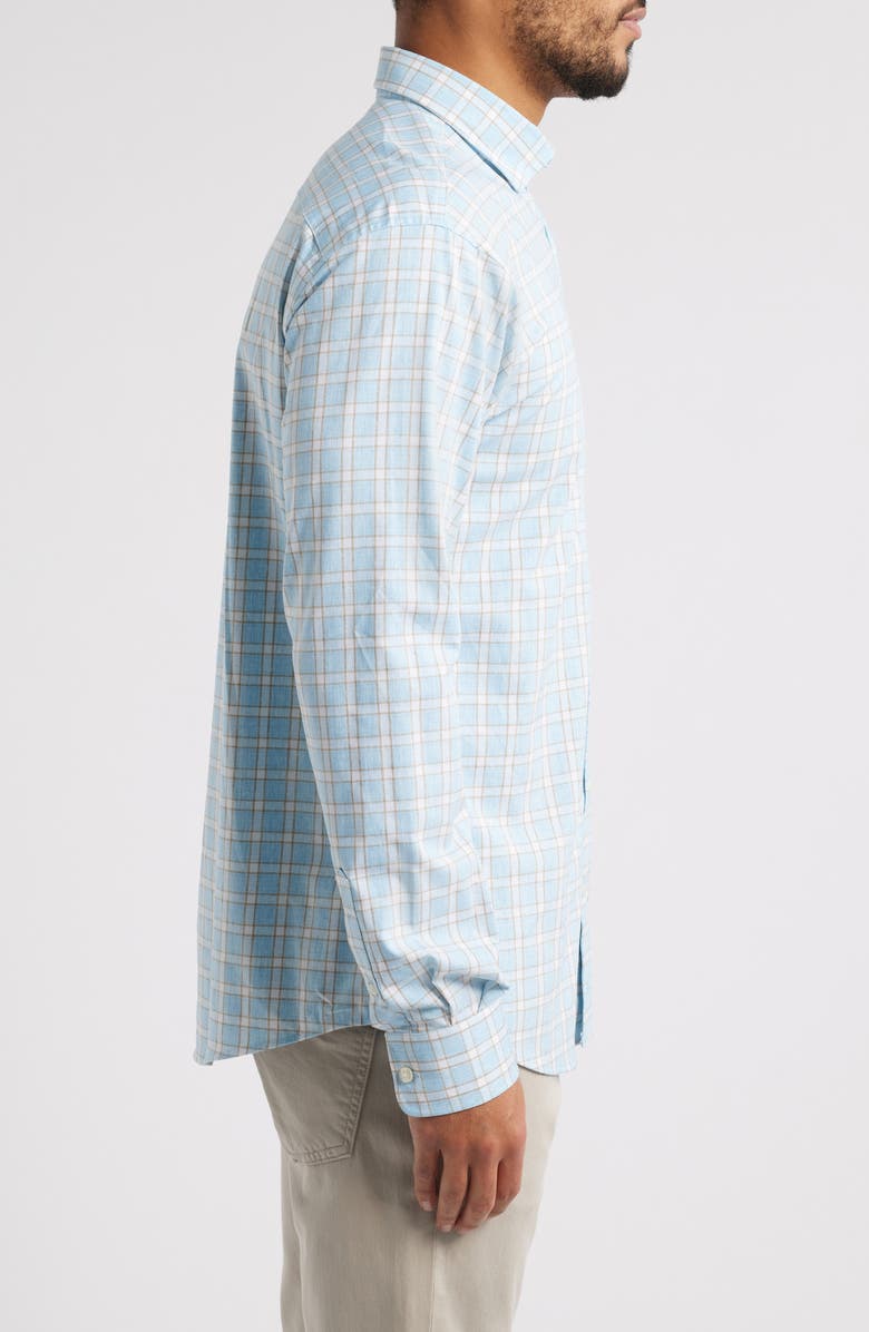 johnnie-O Burleigh Check Stretch Button-Up Shirt, Alternate, color, 