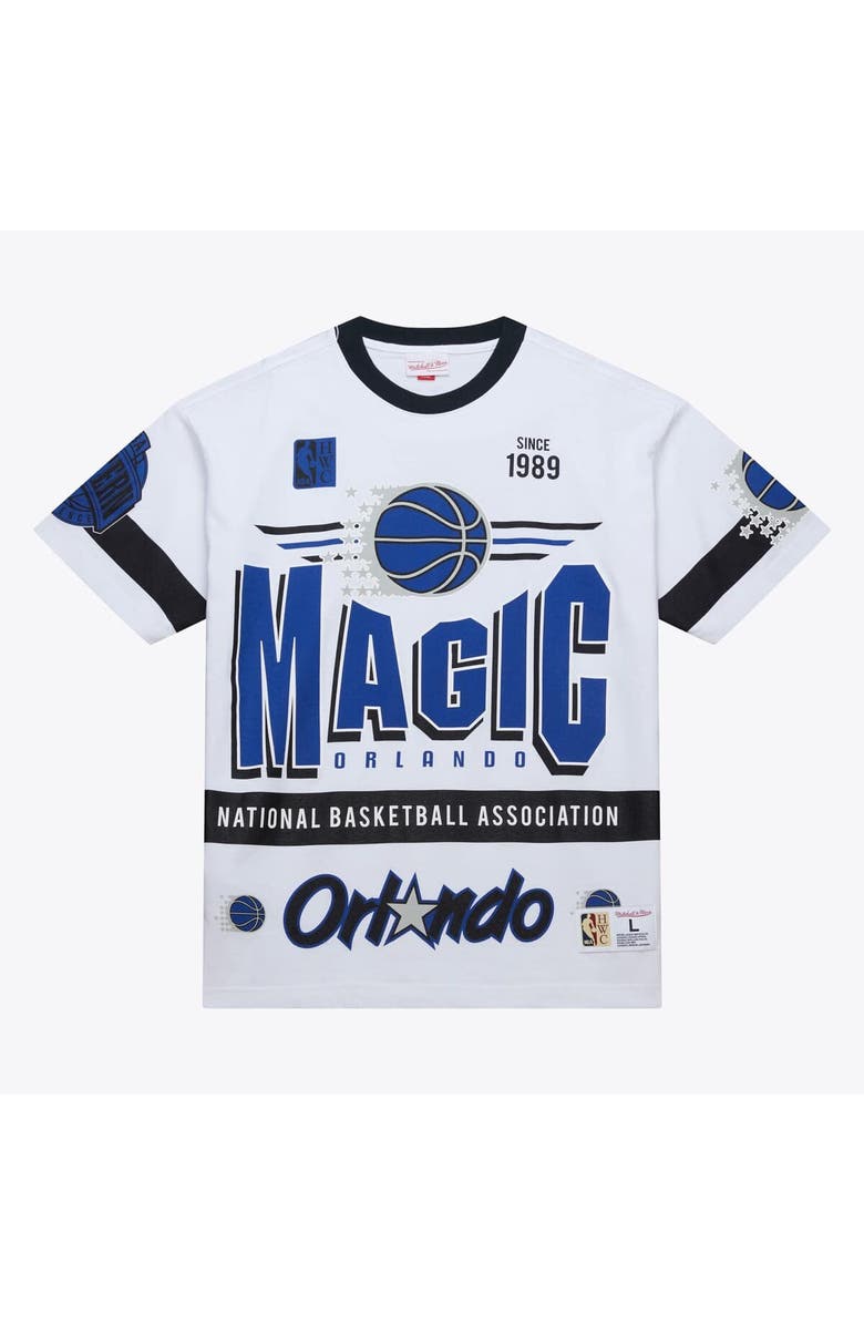 Mitchell & Ness Unisex Mitchell & Ness  White Orlando Magic Hardwood Classics Vintage Team Origins Premium T-Shirt, Alternate, color, 