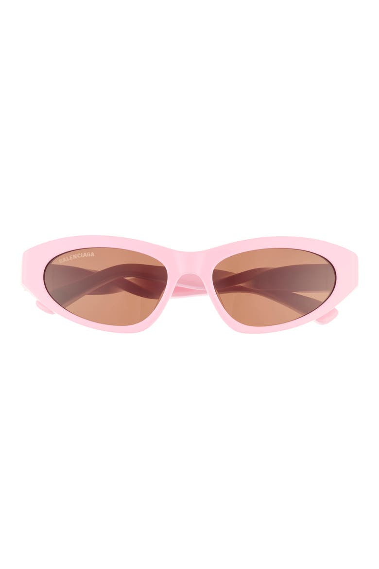 54mm Cat Eye Sunglasses, Main, color, PINK PINK BROWN