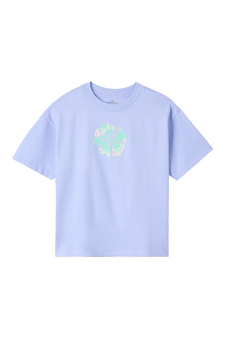 Aloha Hibiscus Hawaii Graphic T-Shirt, Alternate, color, BLUE JELLY
