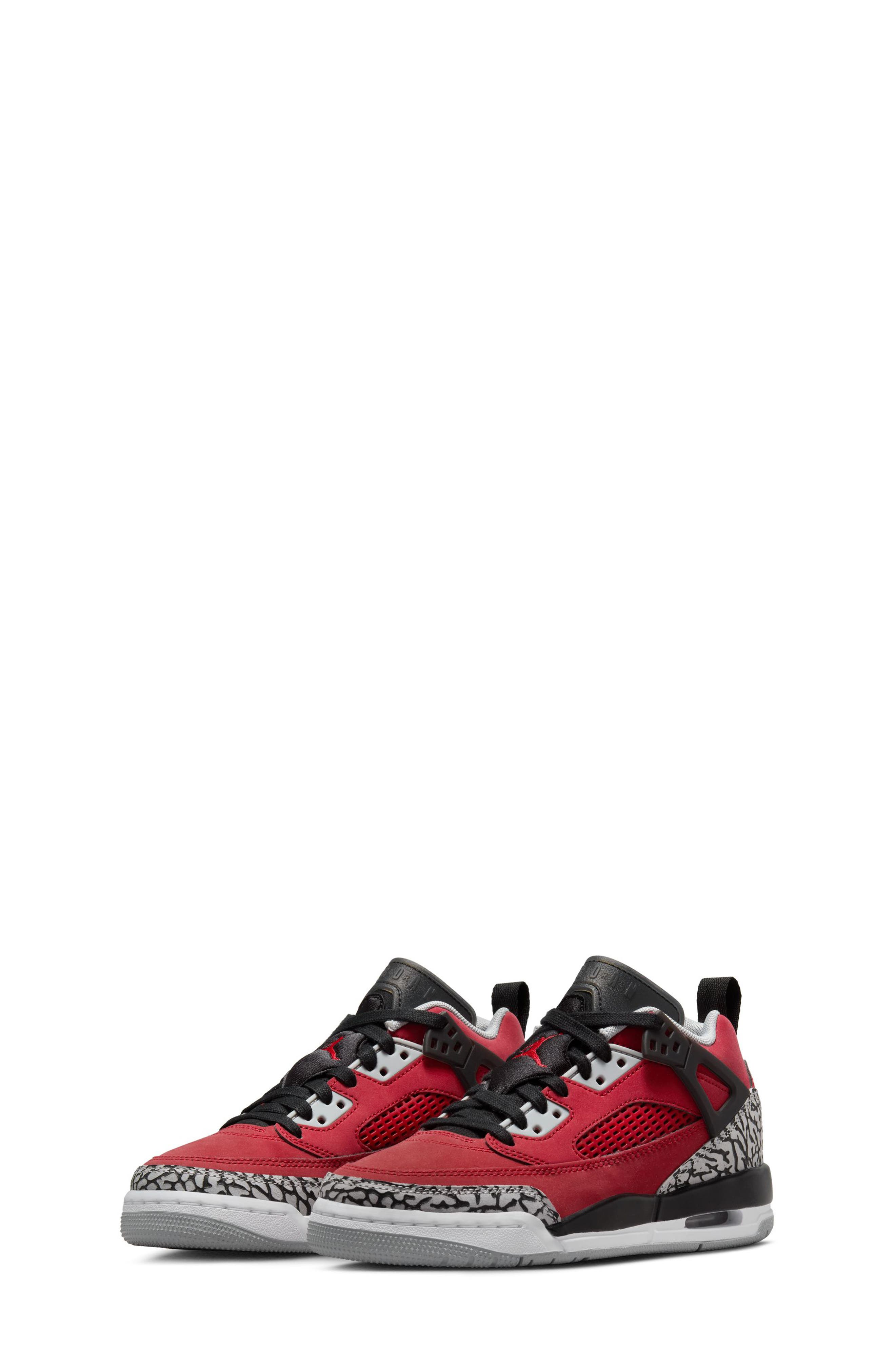 Jordan Kids' Spizike Low Sneaker, Alternate, color, Gym Red/ Black/ Wolf Grey