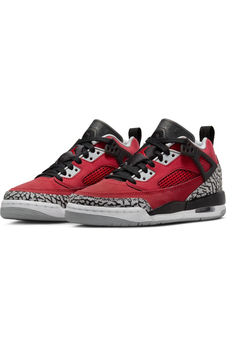 Jordan Kids' Spizike Low Sneaker, Alternate, color, Gym Red/ Black/ Wolf Grey