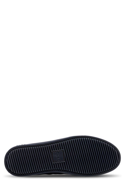 Clae Deane Low Top Leather Sneaker In Black