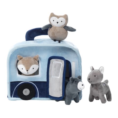 Interactive Camper/RV Plush with Stuffed Animal Toys