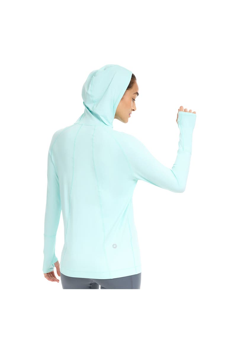 Unisex Long Sleeve UV Protection Hoodie Shirt, Alternate, color, Mint