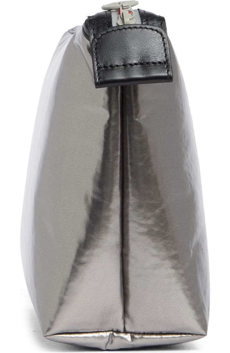 Longchamp Astro Toiletry Zip Bag, Alternate, color, Silver