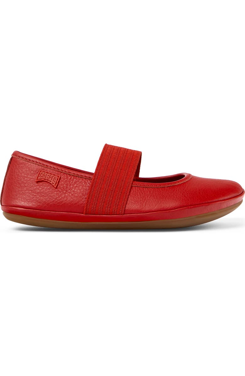 Camper Kids' Right Mary Jane Ballet Flat, Alternate, color, Bright Red