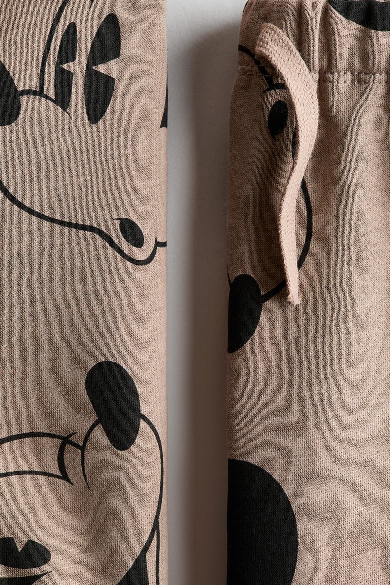 2-piece Hoodie And Joggers Set, Alternate, color, Beige/Mickey Mouse