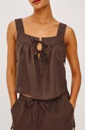 Rails Calais Embroidered Crop Tank