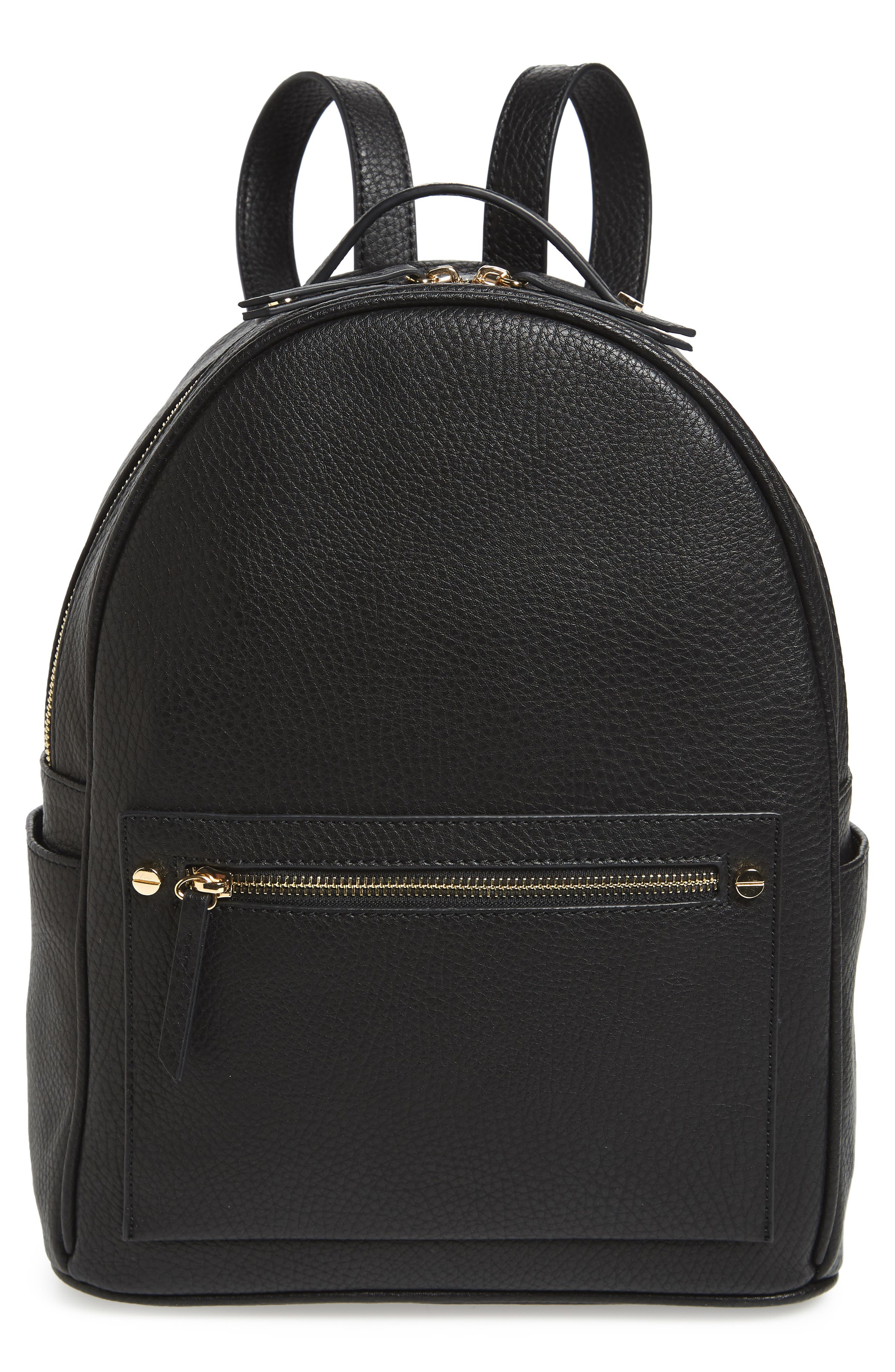 Mali + Lili Madison Vegan Leather Backpack, Main, color, 
