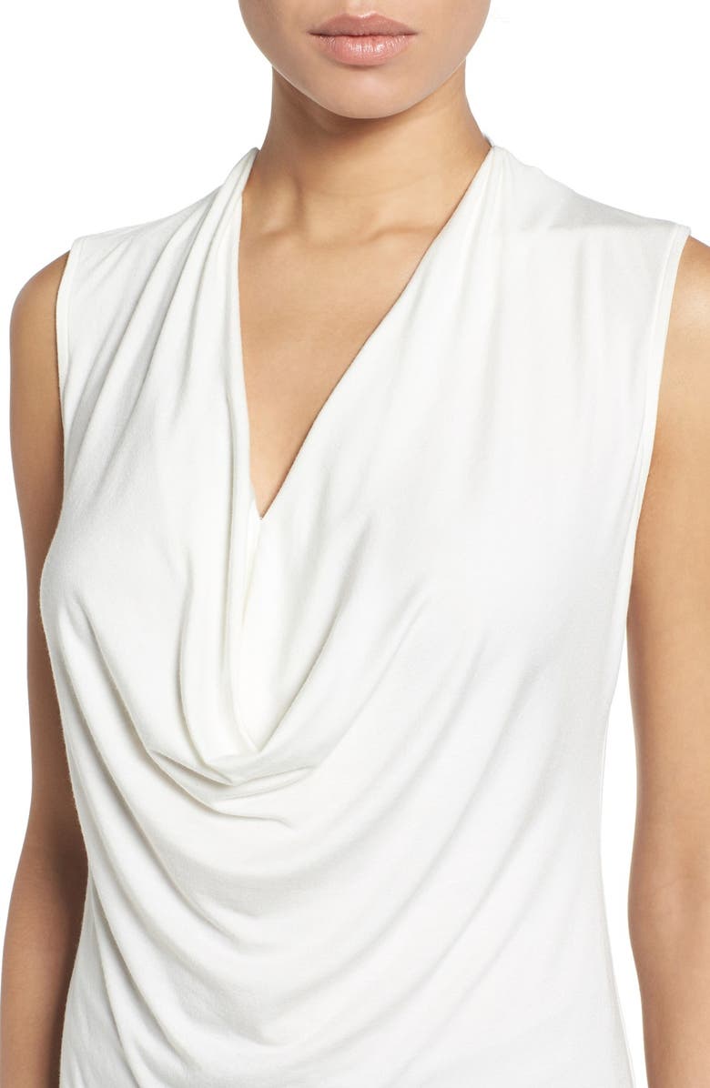 Halogen<sup>®</sup> Sleeveless Drape Neck Top, Alternate, color, Ivory Cloud