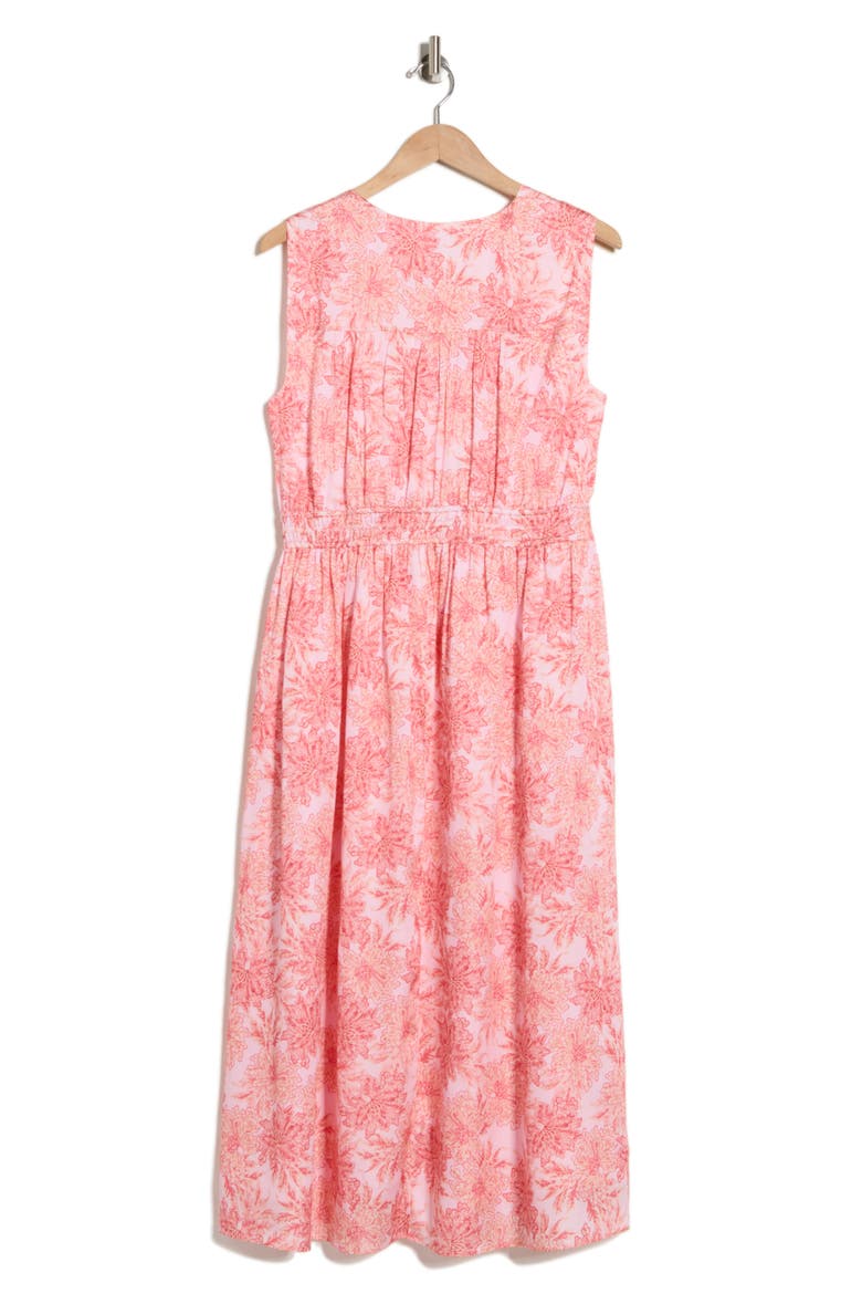 Tamara Sleeveless Midi Dress, Alternate, color, PINK GARDEN
