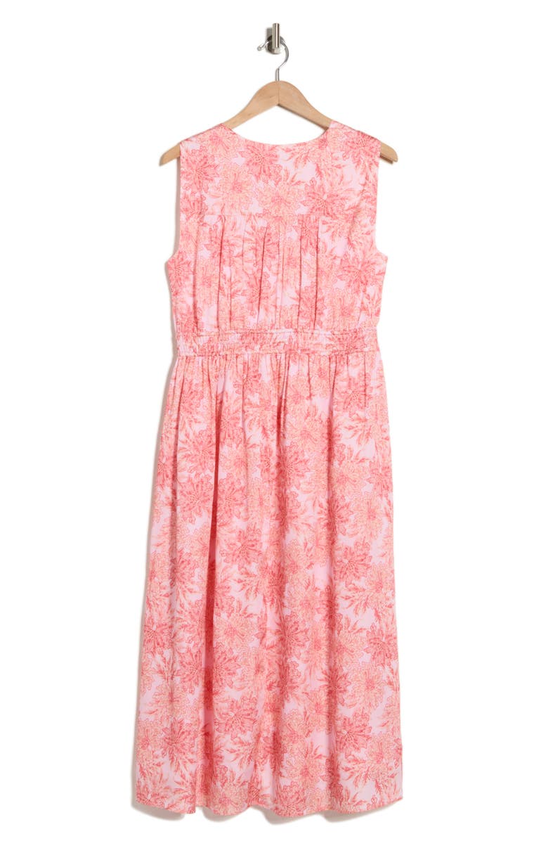 Derek Lam 10 Crosby Tamara Sleeveless Midi Dress, Alternate, color, Pink Garden