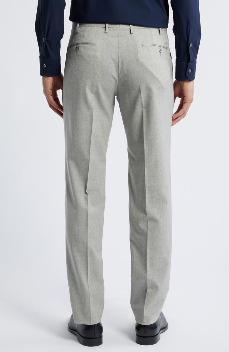 Zanella Parker Stretch Wool Trousers, Alternate, color, Light Grey