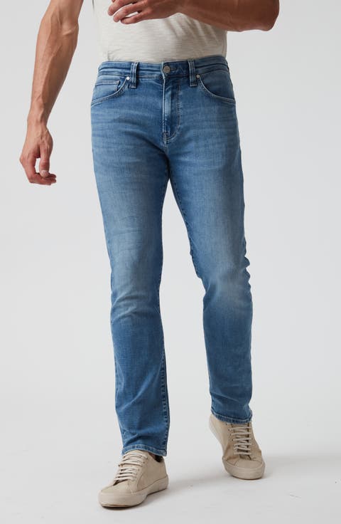 Courage Slim Straight Leg Jeans (Mid Brushed Organic Ultra) (Regular, Big & Tall)