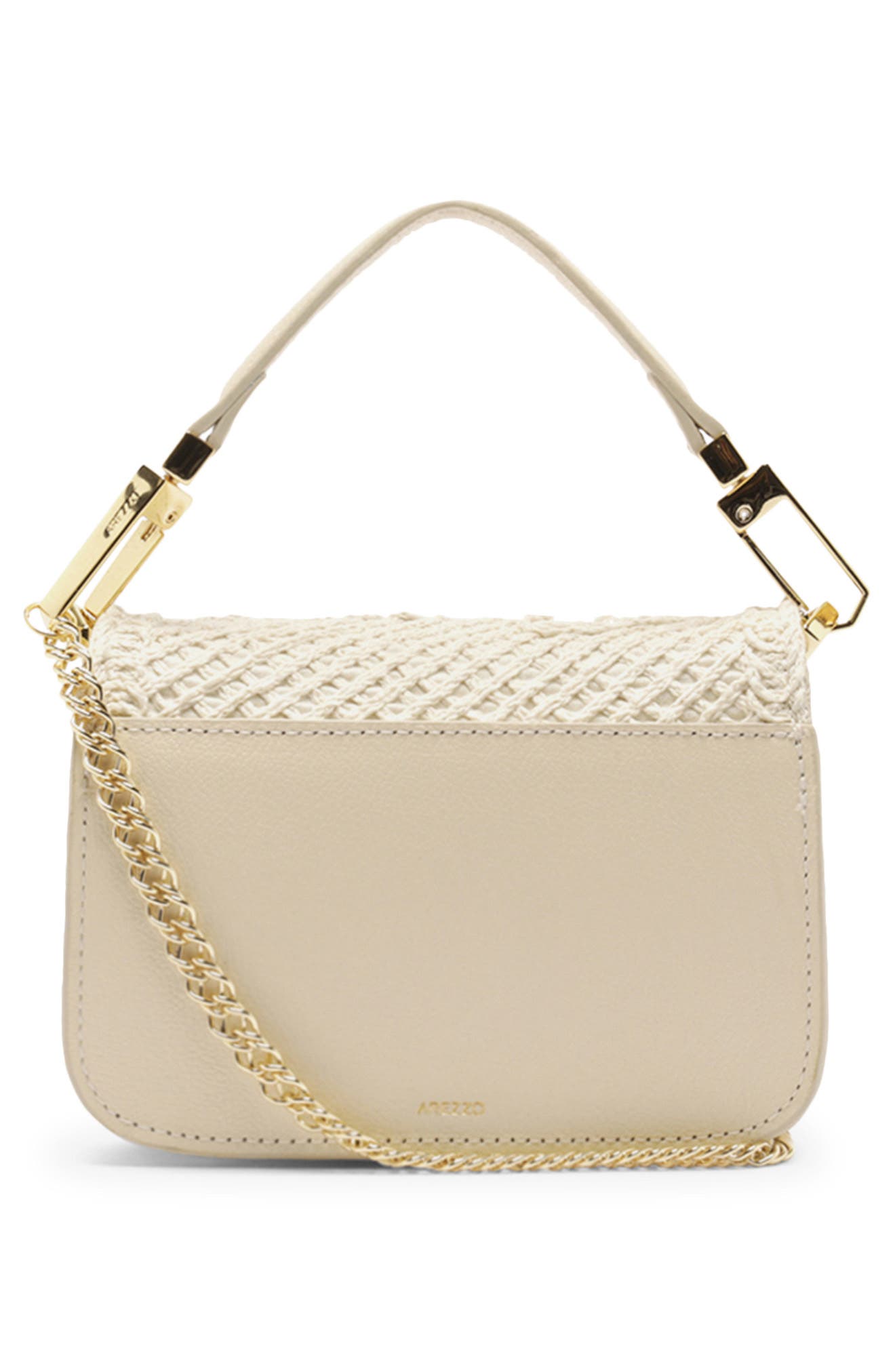 Arezzo Lucy Small Open Stitch Crossbody Bag, Alternate, color, Panacota/ Cru