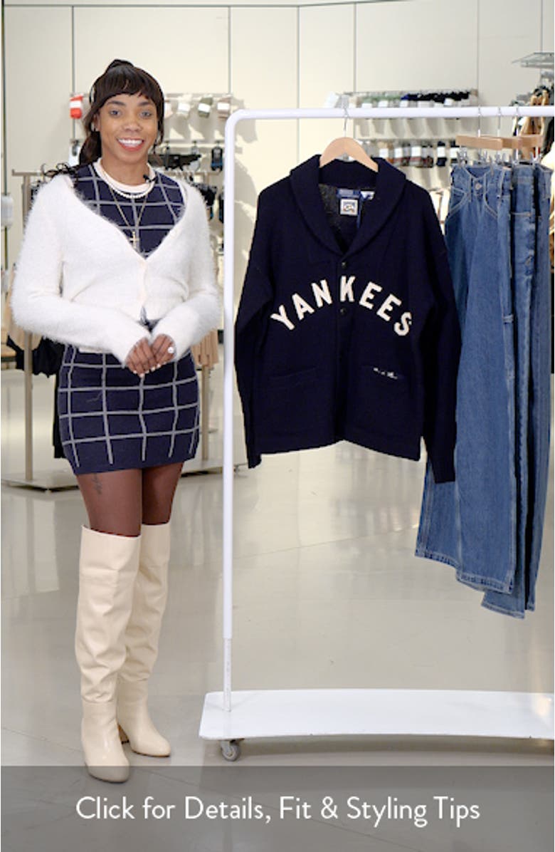 Men's Polo Ralph Lauren  Navy New York Yankees Button-Up Cardigan, sales video thumbnail