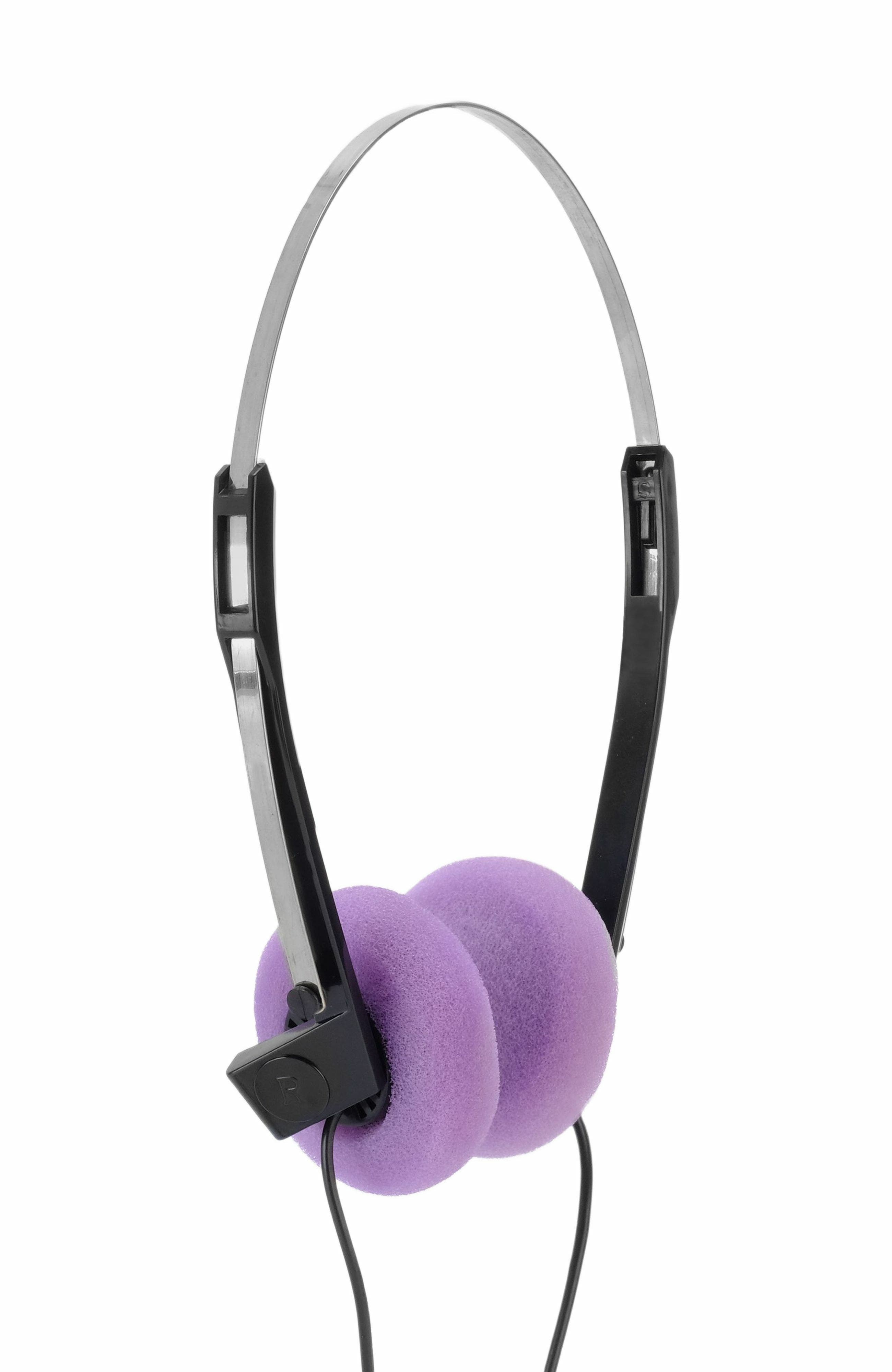 Retrospekt Retro Foam On-Ear Headphones in Purple 