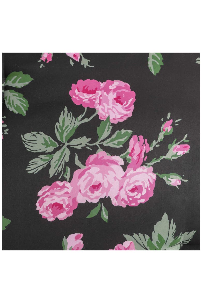 Garden Floral Comforter & Sham Set, Alternate, color, BLACK