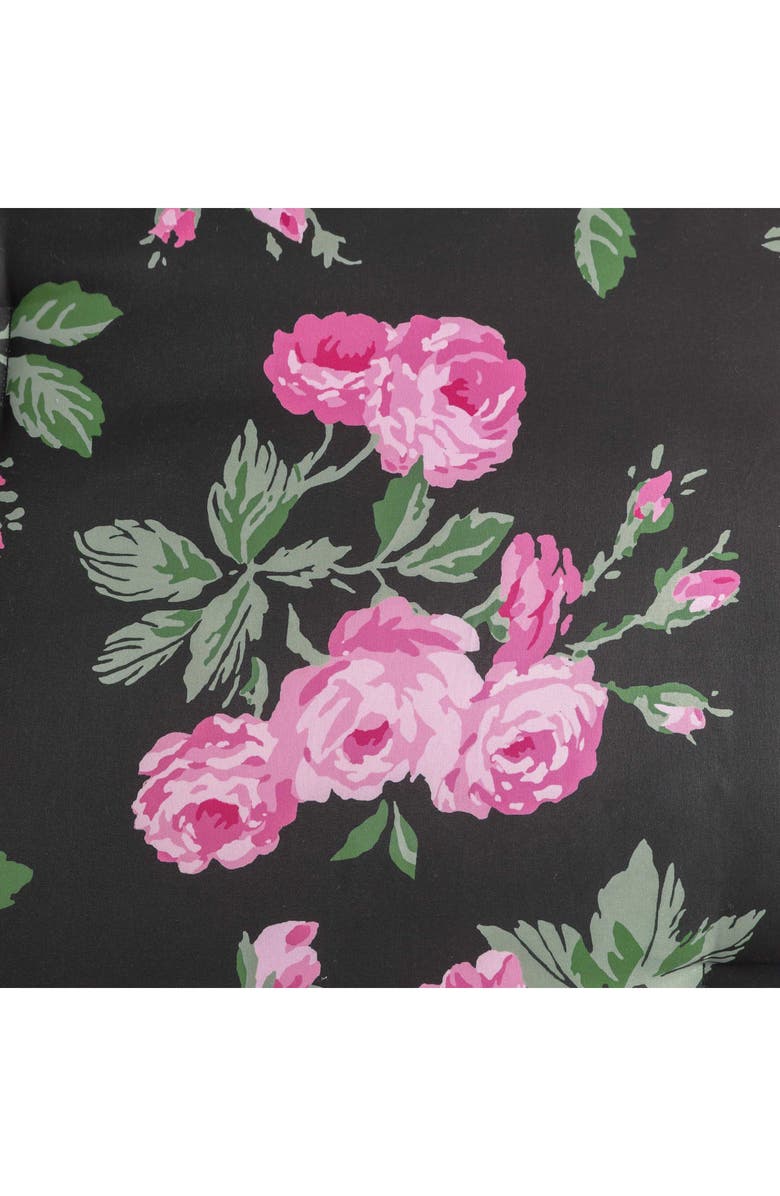 Betsey Johnson Garden Floral Comforter & Sham Set, Alternate, color, Black