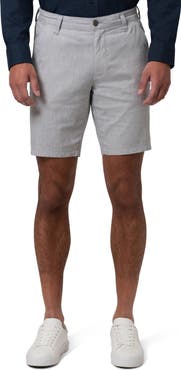 Mavi Jeans Noah Flat Front Stretch Cotton & Linen Shorts