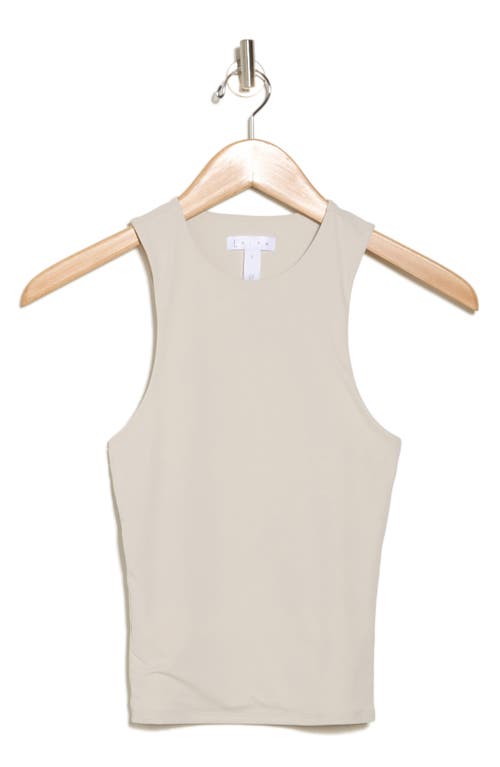 Leith Fitted Racerback Tank In Beige Pumice
