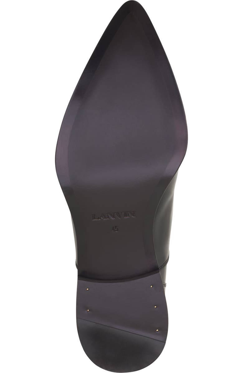 Lanvin Monk Shoes In Glossy Leather, Alternate, color, Black