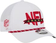 New Era Men's New Era White San Francisco 49ers NFL 9FORTY A-Frame M-Crown Adjustable Trucker Hat