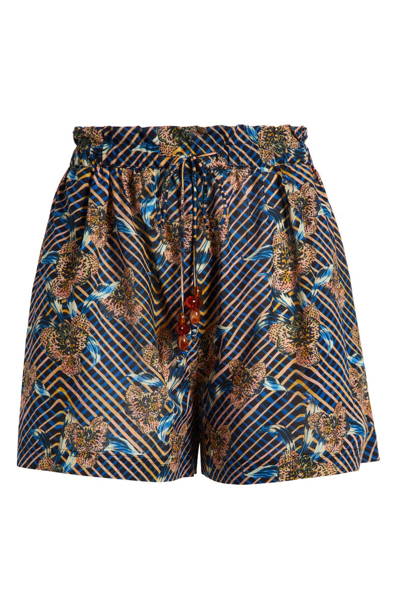 Ulla Johnson Bijou Tie Dye Beach Shorts, Alternate, color, 