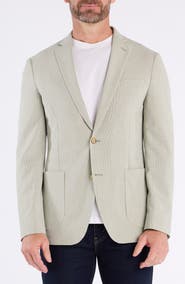 SAVILE ROW CO Seersucker Micro Check Sport Coat
