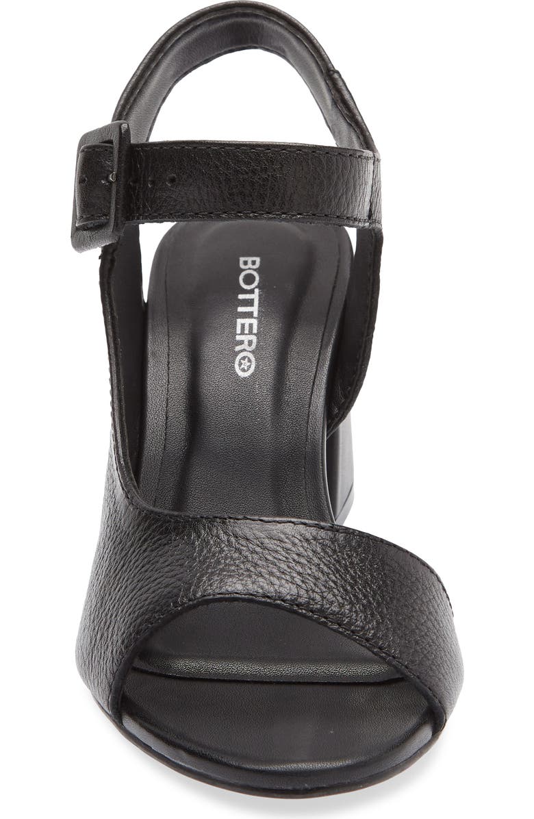 Bottero Block Heel Sandal, Alternate, color, Preto