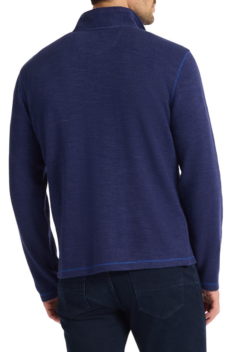 Robert Graham Griffin Quarter Zip Pullover, Alternate, color, Navy