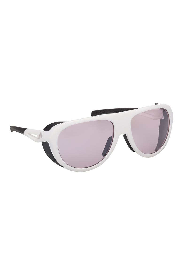Pilot Sunglasses, Alternate, color, WHITE/ GRADIENT