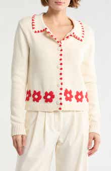 ELIE ELIE TAHARI Collared Buttoned Cardigan