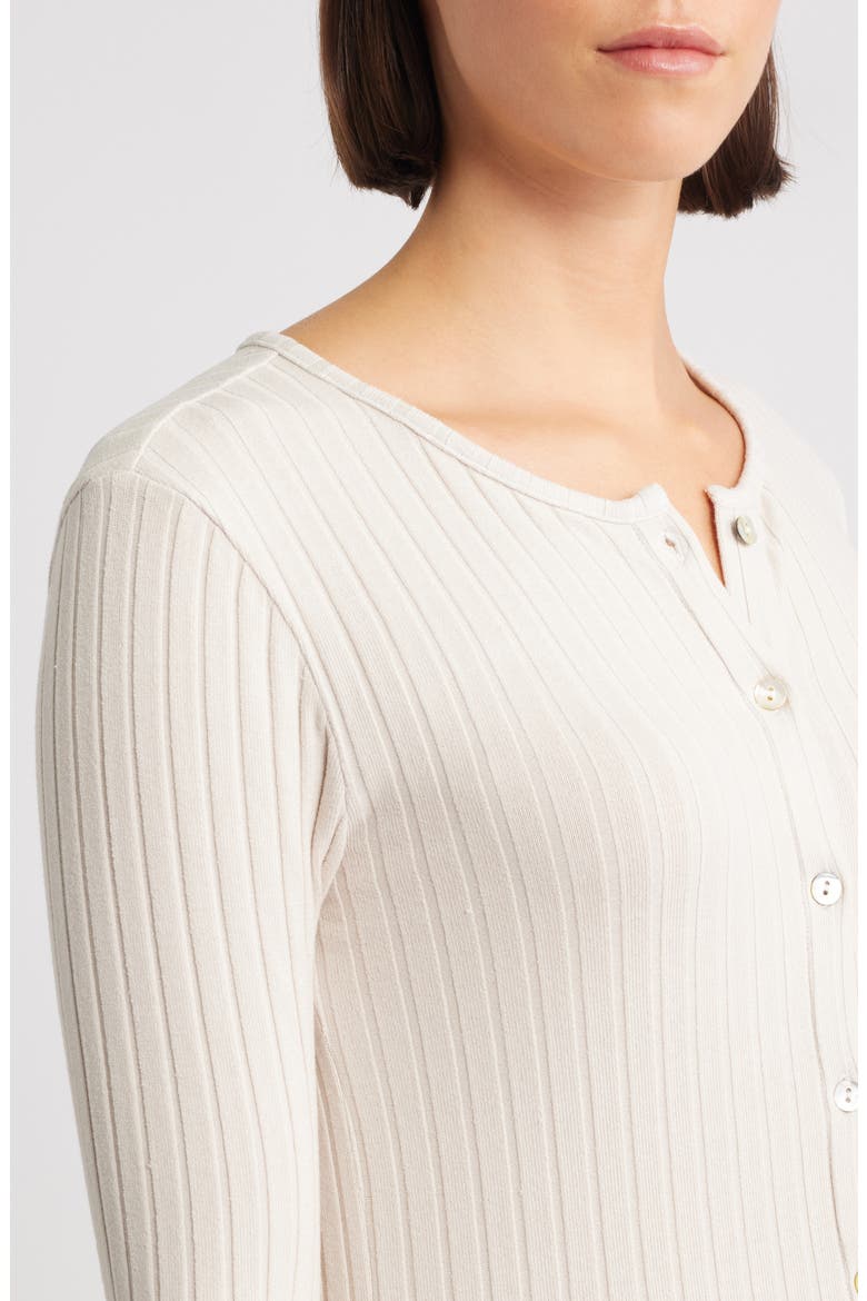 Rib Cardigan, Alternate, color, MOON STONE