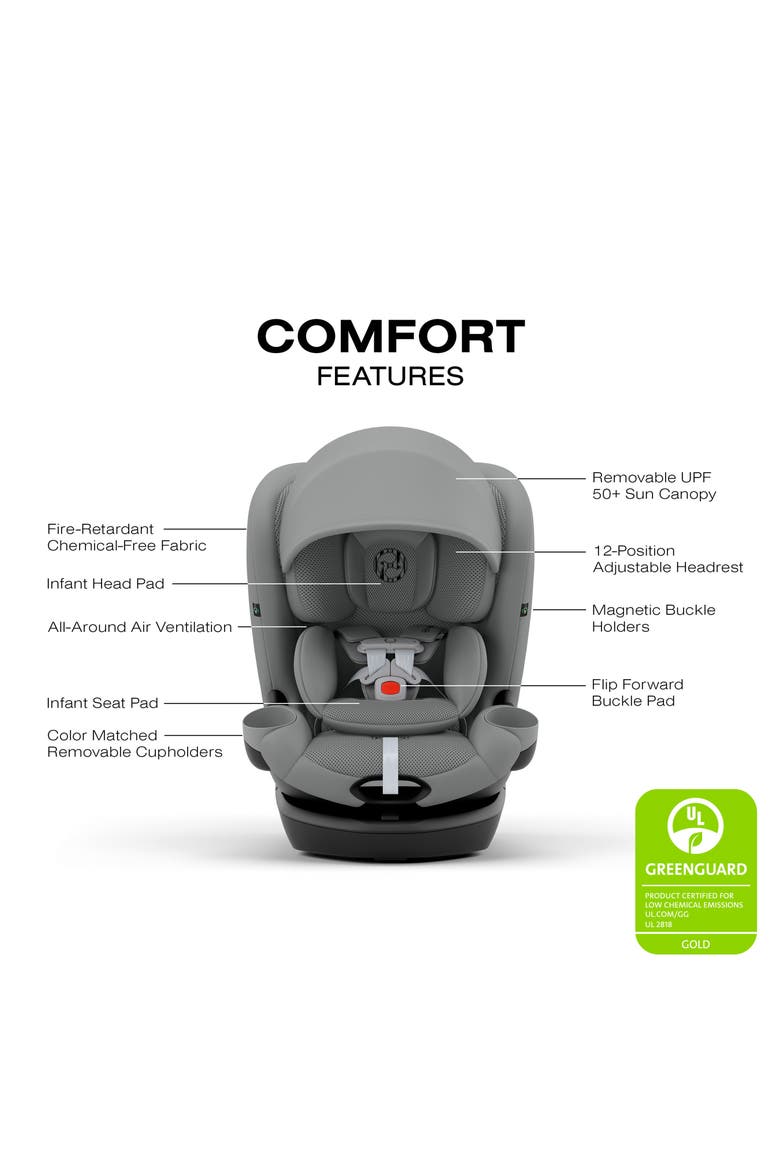 Callisto G 360 All-in-One Car Seat, Alternate, color, STONE GREY