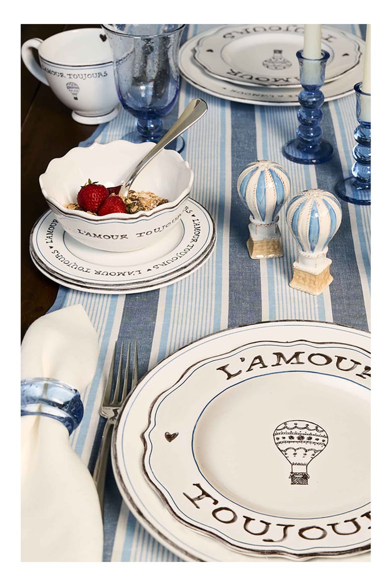 L'Amour Toujours Cereal Bowl, Alternate, color, WHITEWASH/BLACK